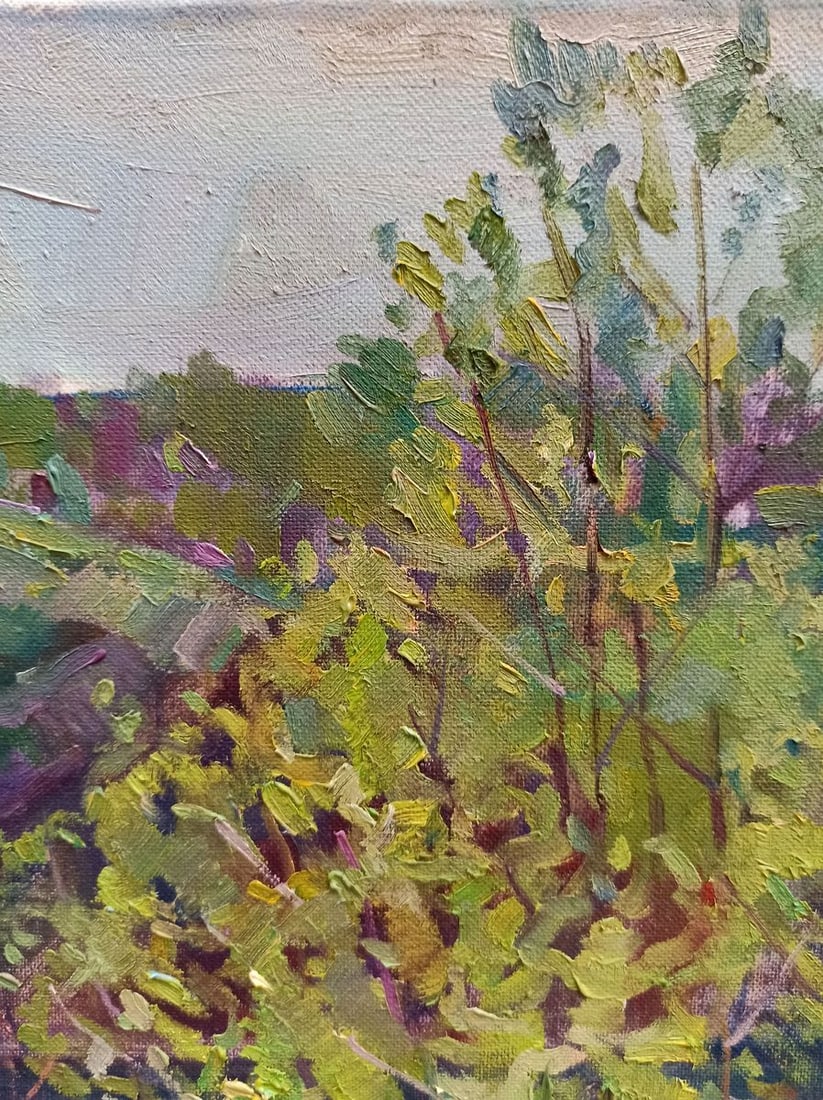 Oil painting Summer sunny day Peter Tovpev - 3
