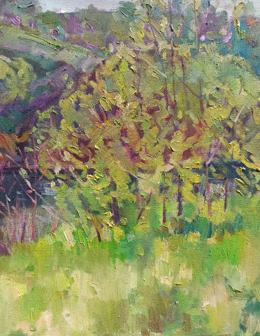 Oil painting Summer sunny day Peter Tovpev - 6