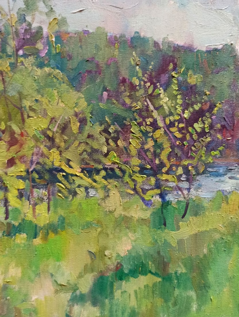 Oil painting Summer sunny day Peter Tovpev - 7