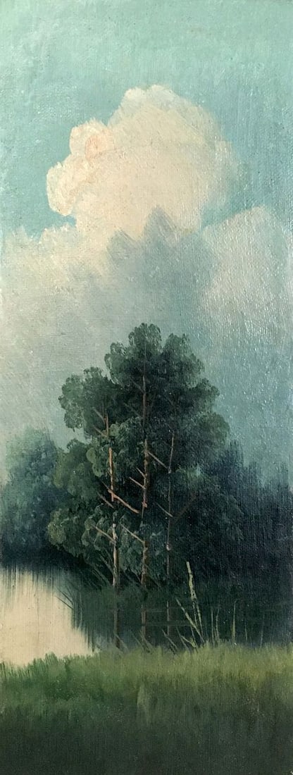 Two oil painting Natural landscape - 2