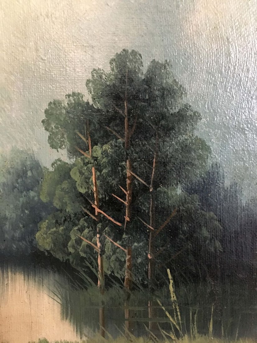 Two oil painting Natural landscape - 4