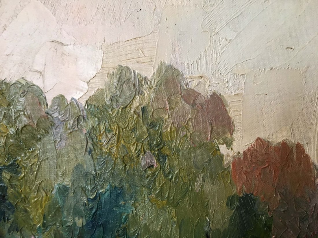 Oil painting River landscape Lednev Dmytro Yakovych - 8
