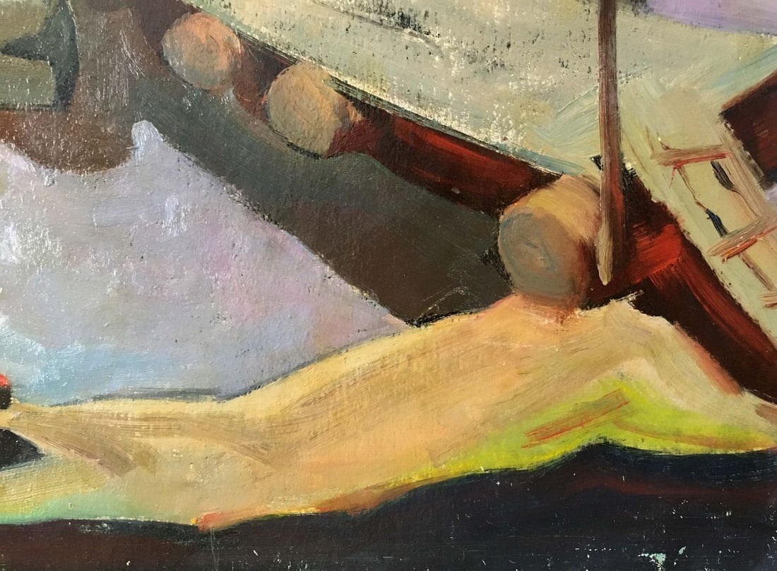 Oil painting Boat mooring Kiyansky Yuri Ivanovich - 5
