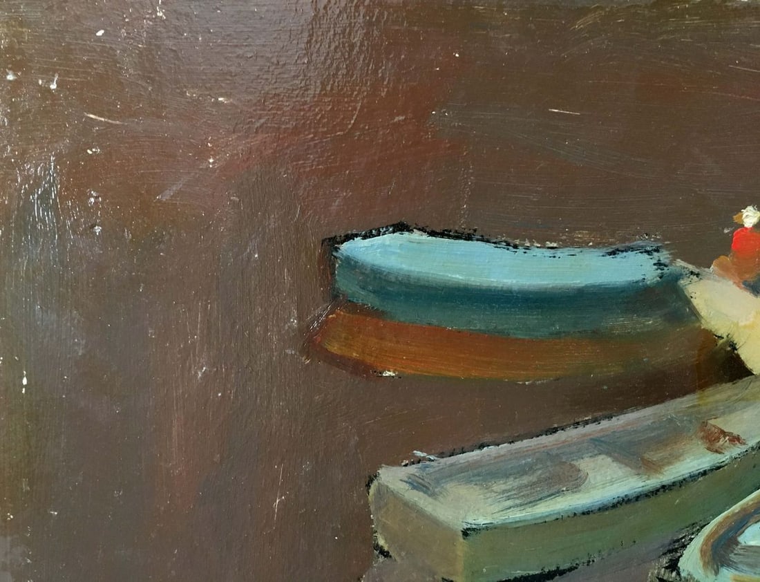 Oil painting Boat mooring Kiyansky Yuri Ivanovich - 9