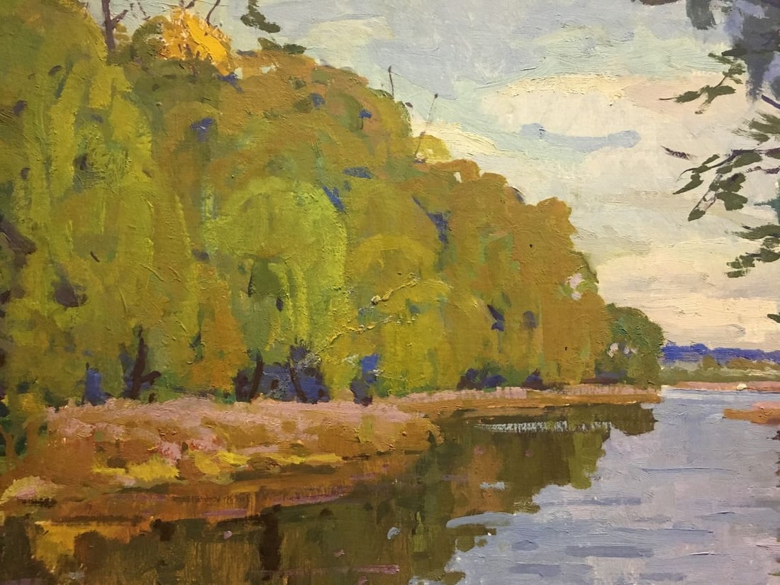 Oil painting River landscape Korostelev Vladimir Alexandrovich - 6
