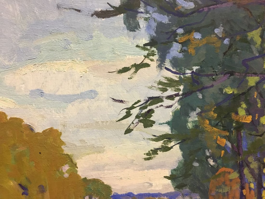 Oil painting River landscape Korostelev Vladimir Alexandrovich - 8