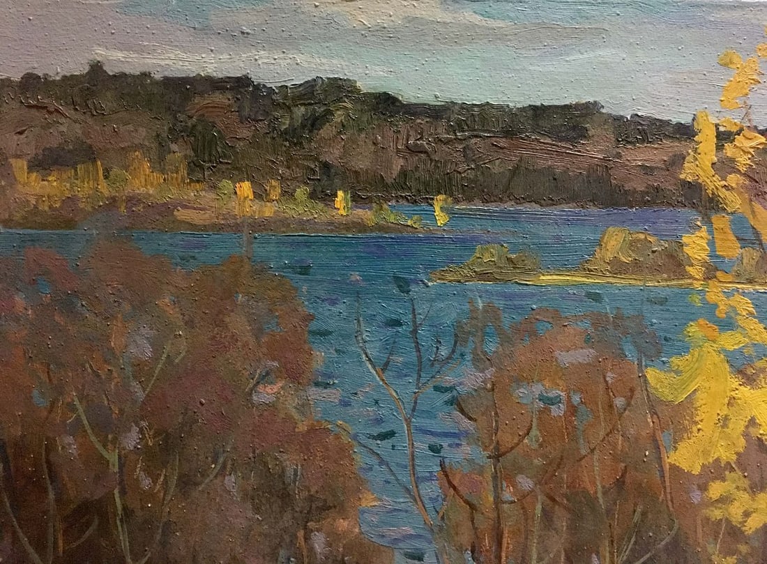Oil painting By the river Korostelev Vladimir Alexandrovich - 2