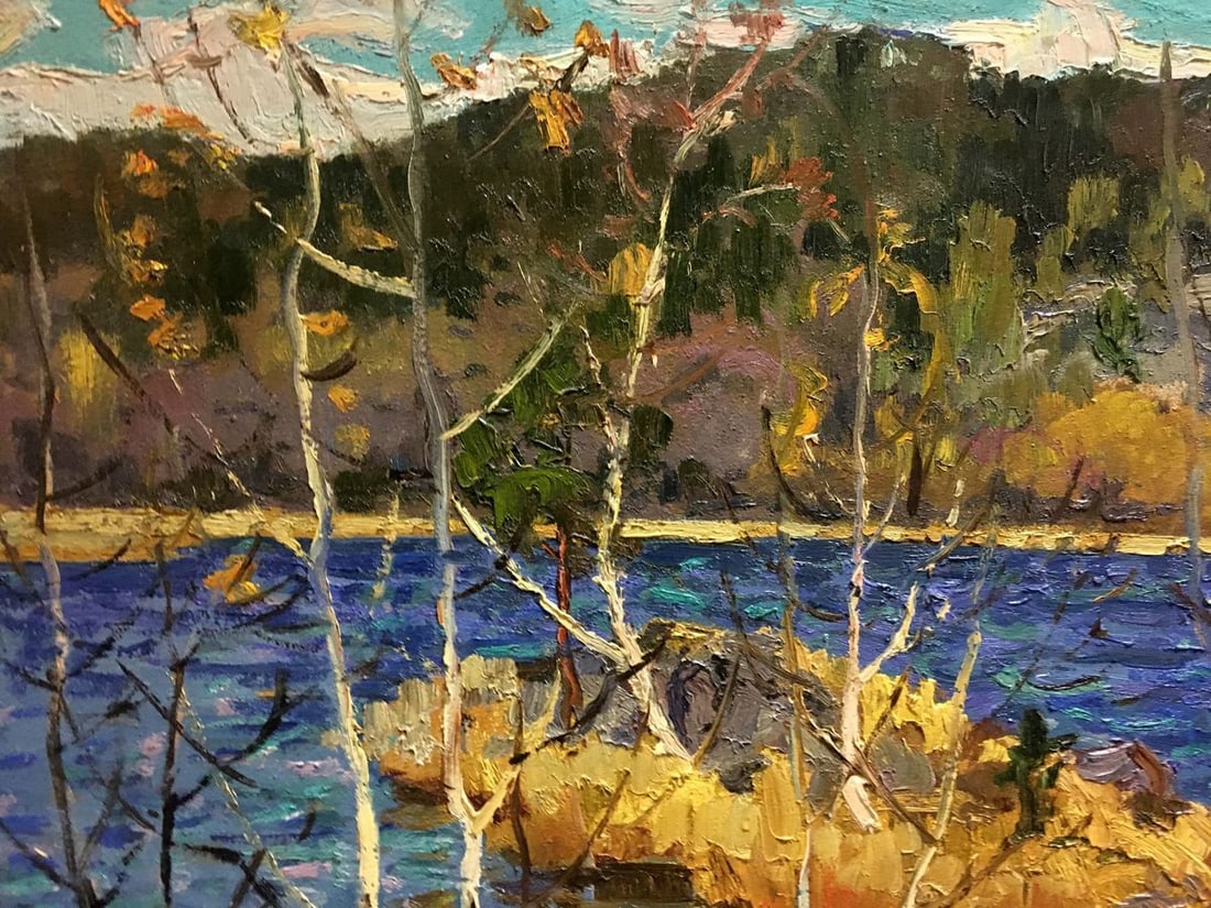 Oil painting River landscape Korostelev Vladimir Alexandrovich - 2