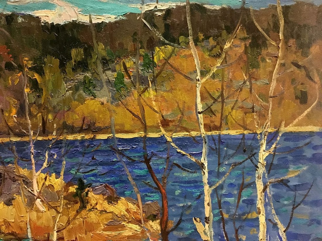 Oil painting River landscape Korostelev Vladimir Alexandrovich - 3