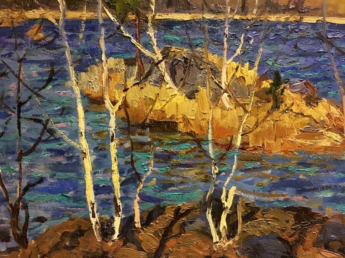 Oil painting River landscape Korostelev Vladimir Alexandrovich - 5