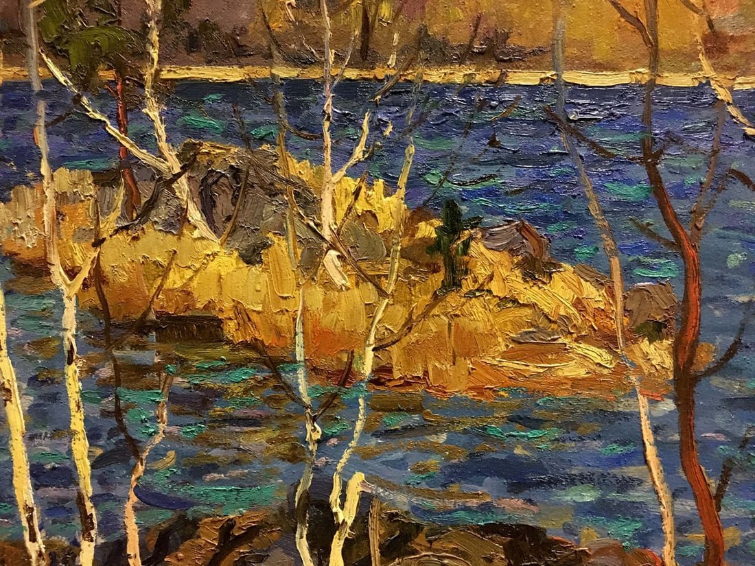 Oil painting River landscape Korostelev Vladimir Alexandrovich - 6