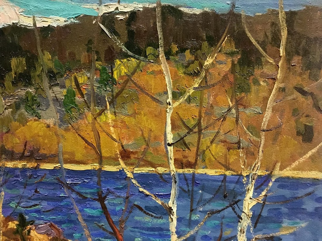 Oil painting River landscape Korostelev Vladimir Alexandrovich - 7