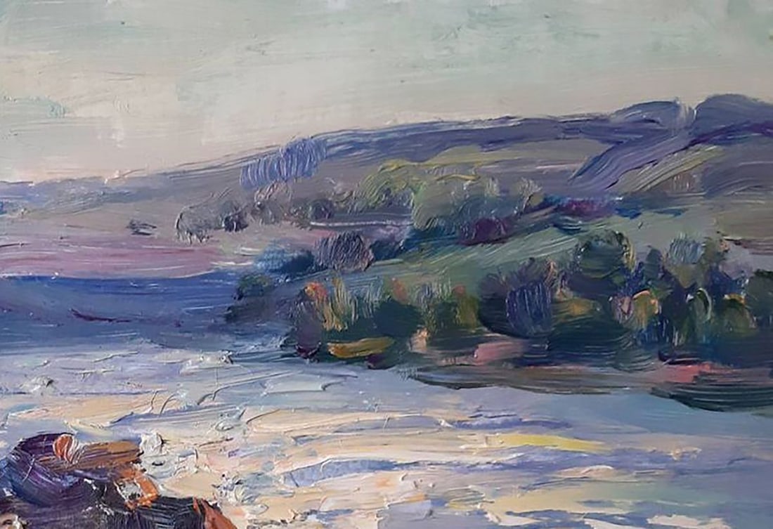 Oil painting River landscape Kovalenko Ivan Mikhailovich - 3