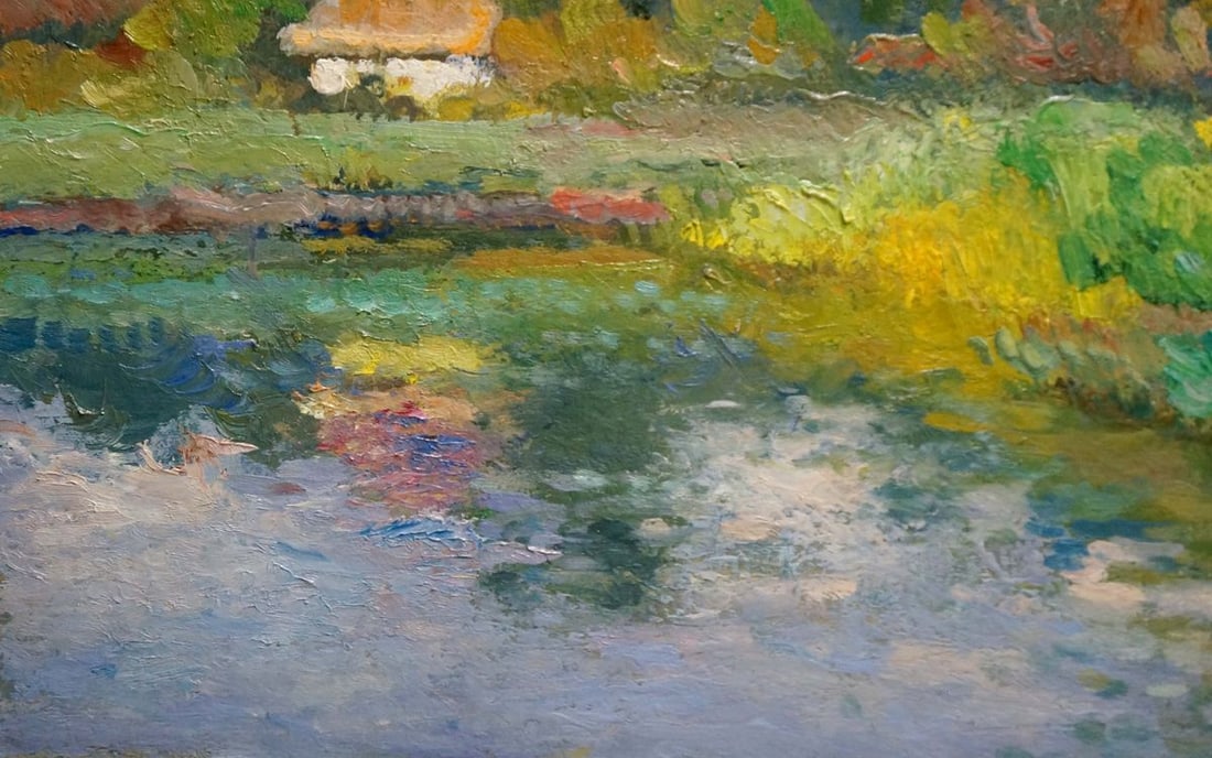 Oil painting Near the river Mynka Alexander Fedorovich - 3