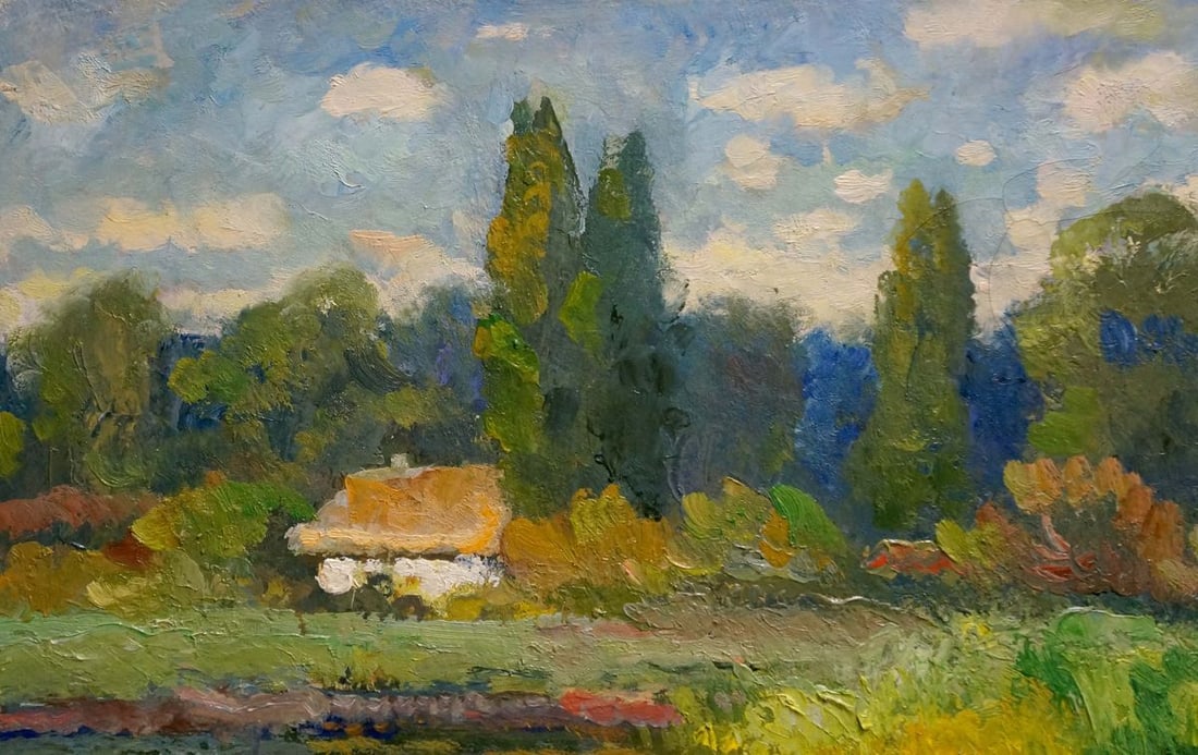 Oil painting Near the river Mynka Alexander Fedorovich - 4