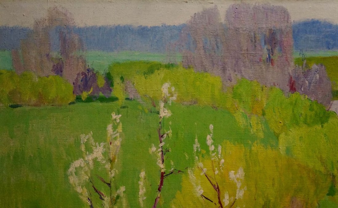 Oil painting River flows Tolpekin Yu. - 4