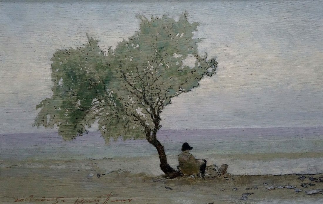 Painting Lonely man Yuri Anatolievich Pliss - 2