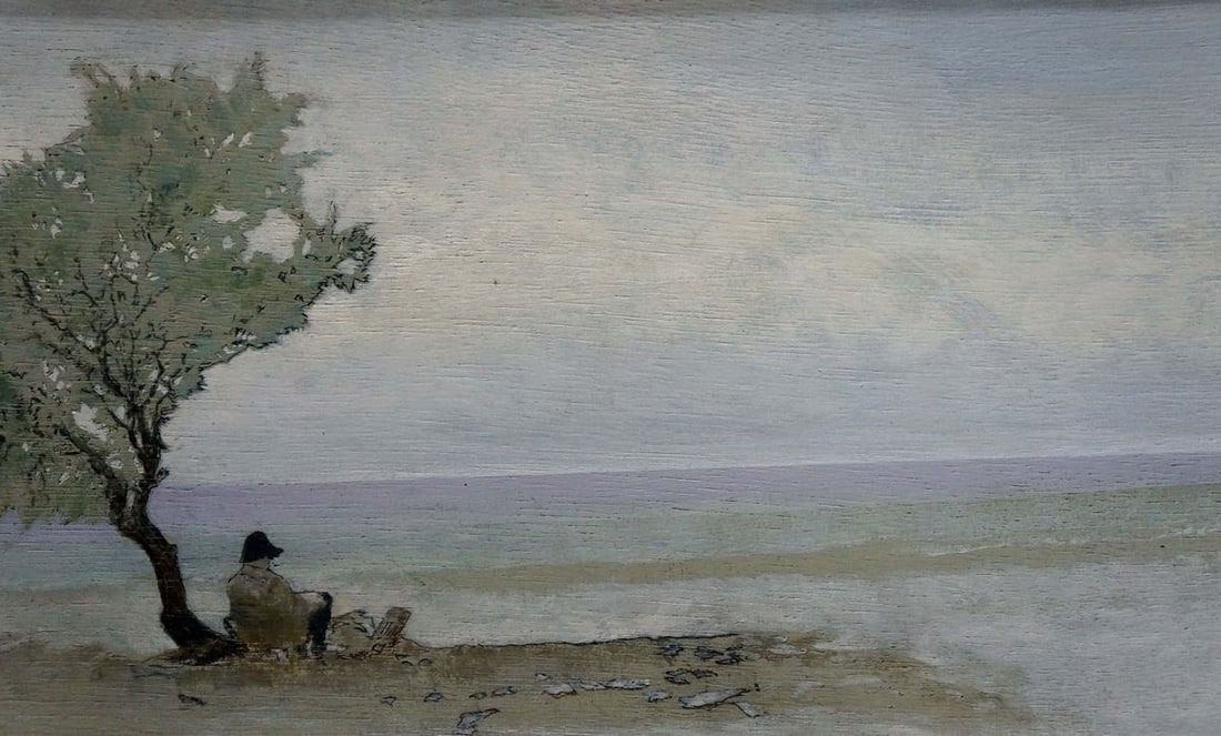 Painting Lonely man Yuri Anatolievich Pliss - 3