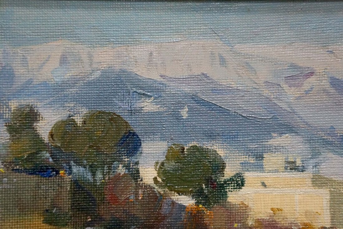 Oil painting City landscape Strelov Arkady Efimovich - 3