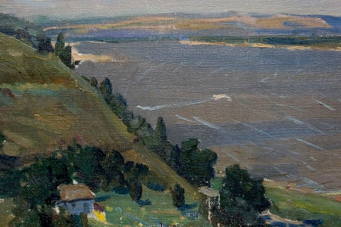 Oil painting Landscape of the plains - 6