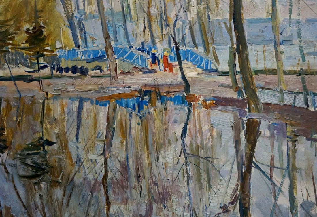 Oil painting Spring in the park Tkachenko Andrey Zinovievich - 3