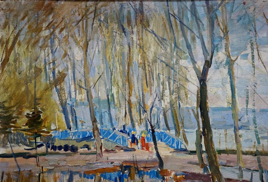 Oil painting Spring in the park Tkachenko Andrey Zinovievich - 4