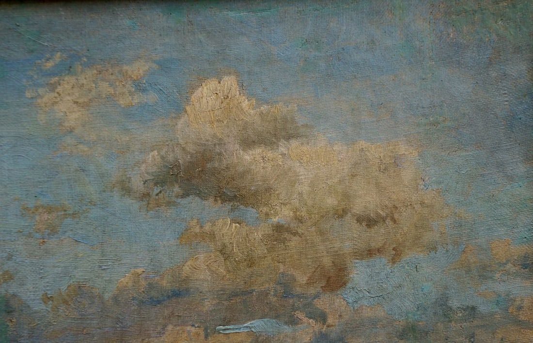 Oil painting House by the shore Mynka Alexander Fedorovich - 4