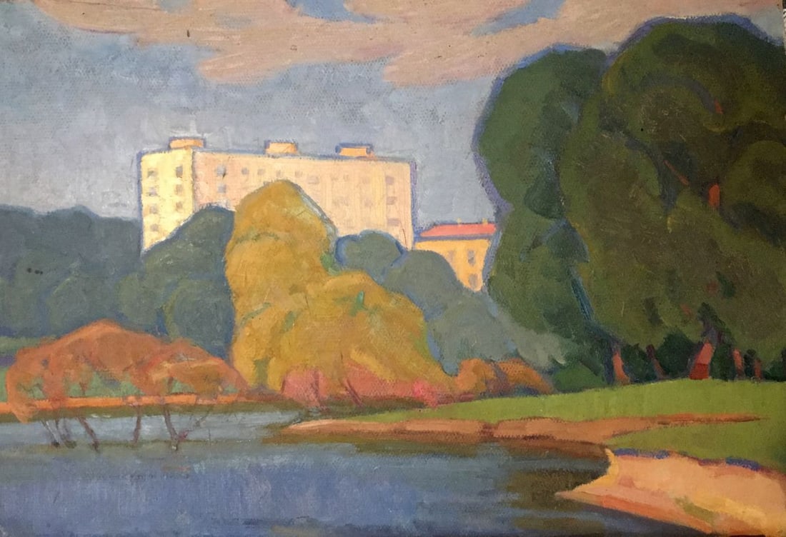 Oil painting In the countryside Khrustalenko Nikolay Aleksandrovich (1 of 8)