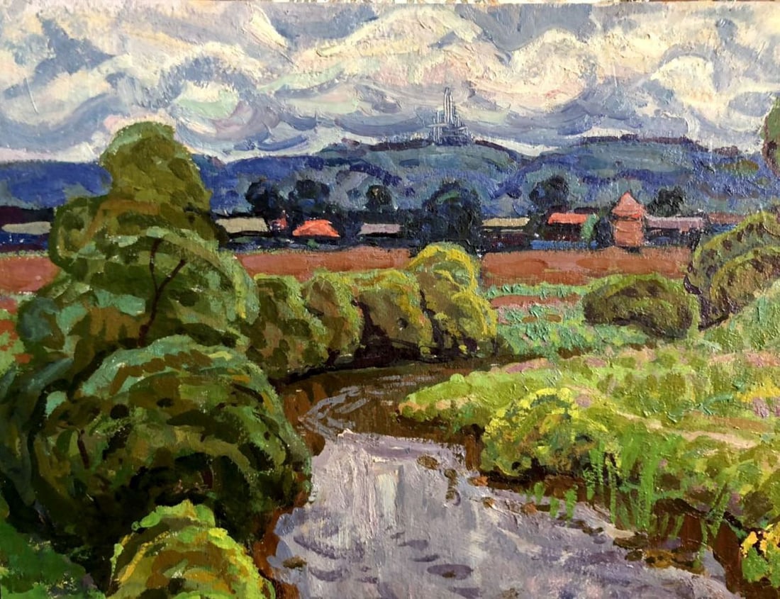 Oil painting Hay rates Grigory Savelievich Ruban - 2