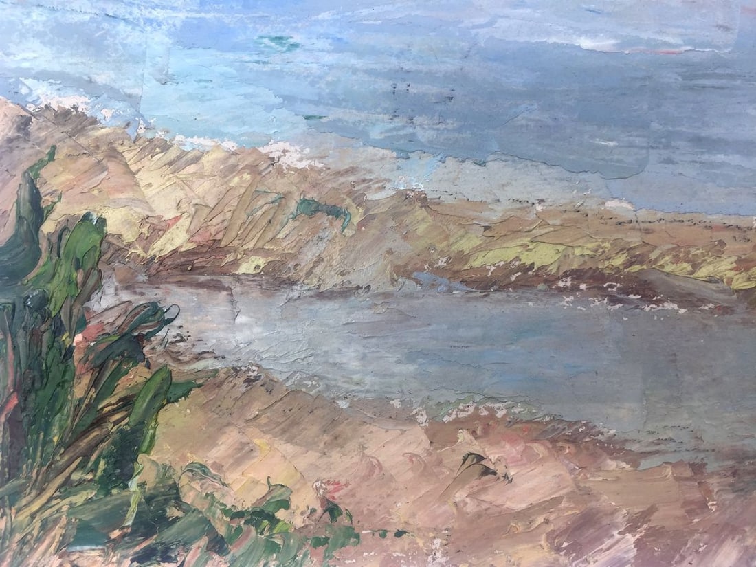 Oil painting River original picture painter - 2