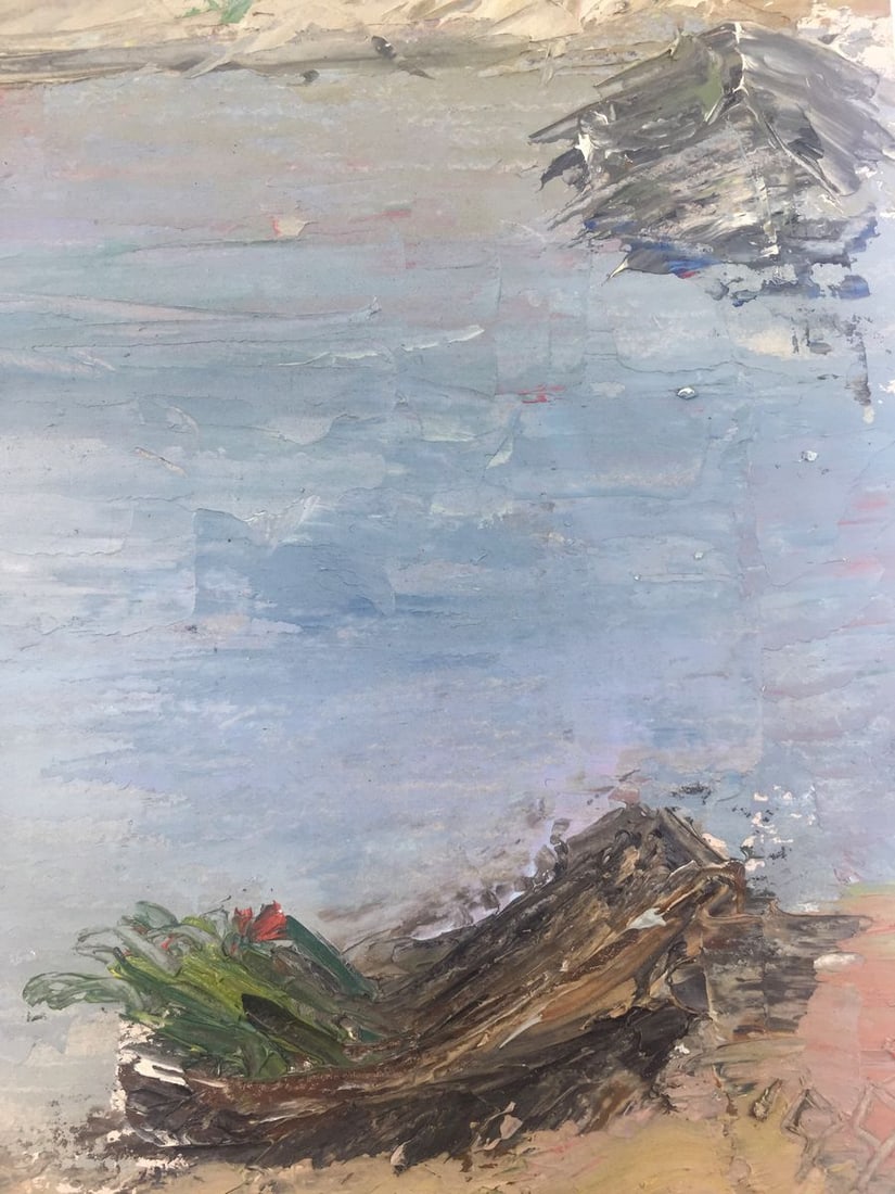 Oil painting River original picture painter - 6