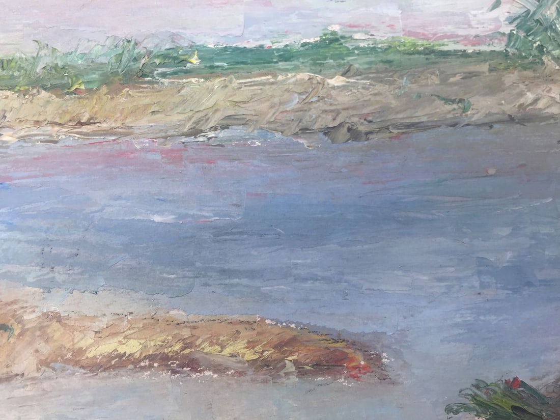 Oil painting River original picture painter - 7