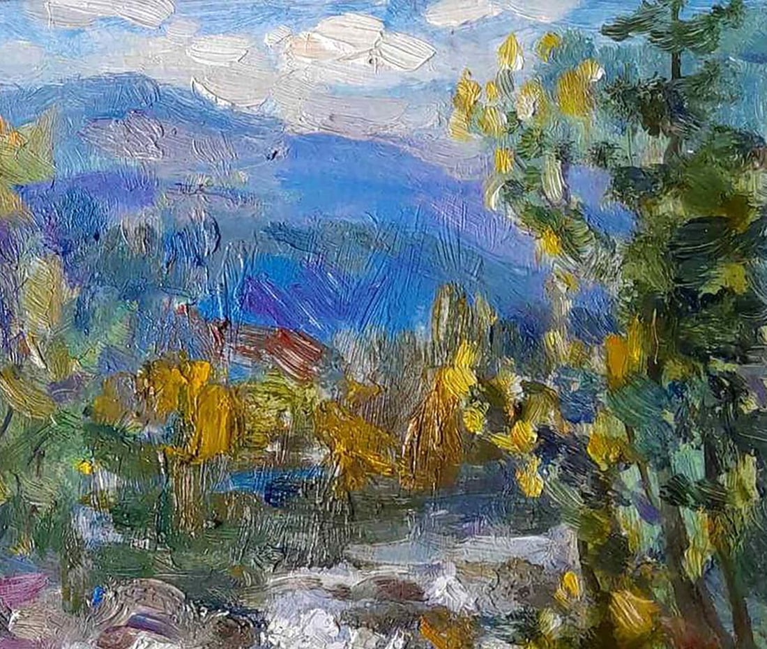 Oil painting Stream in the forest Kovalenko Ivan Mikhailovich - 3