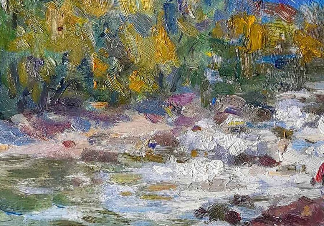 Oil painting Stream in the forest Kovalenko Ivan Mikhailovich - 4