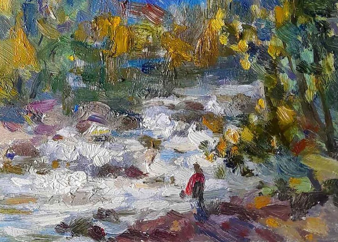 Oil painting Stream in the forest Kovalenko Ivan Mikhailovich - 5