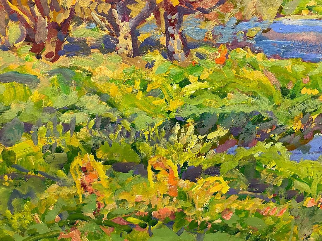Oil painting Rest in the autumn forest Kolosovsky Georgy Sergeevich - 3