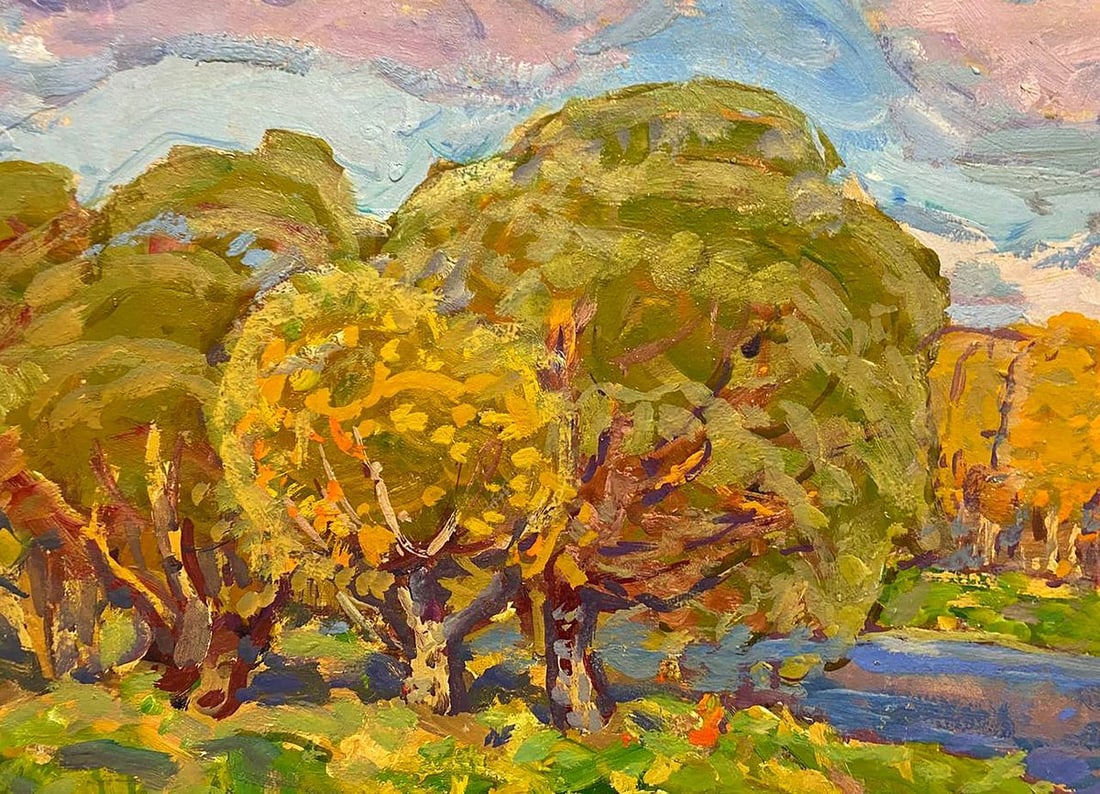 Oil painting Rest in the autumn forest Kolosovsky Georgy Sergeevich - 4