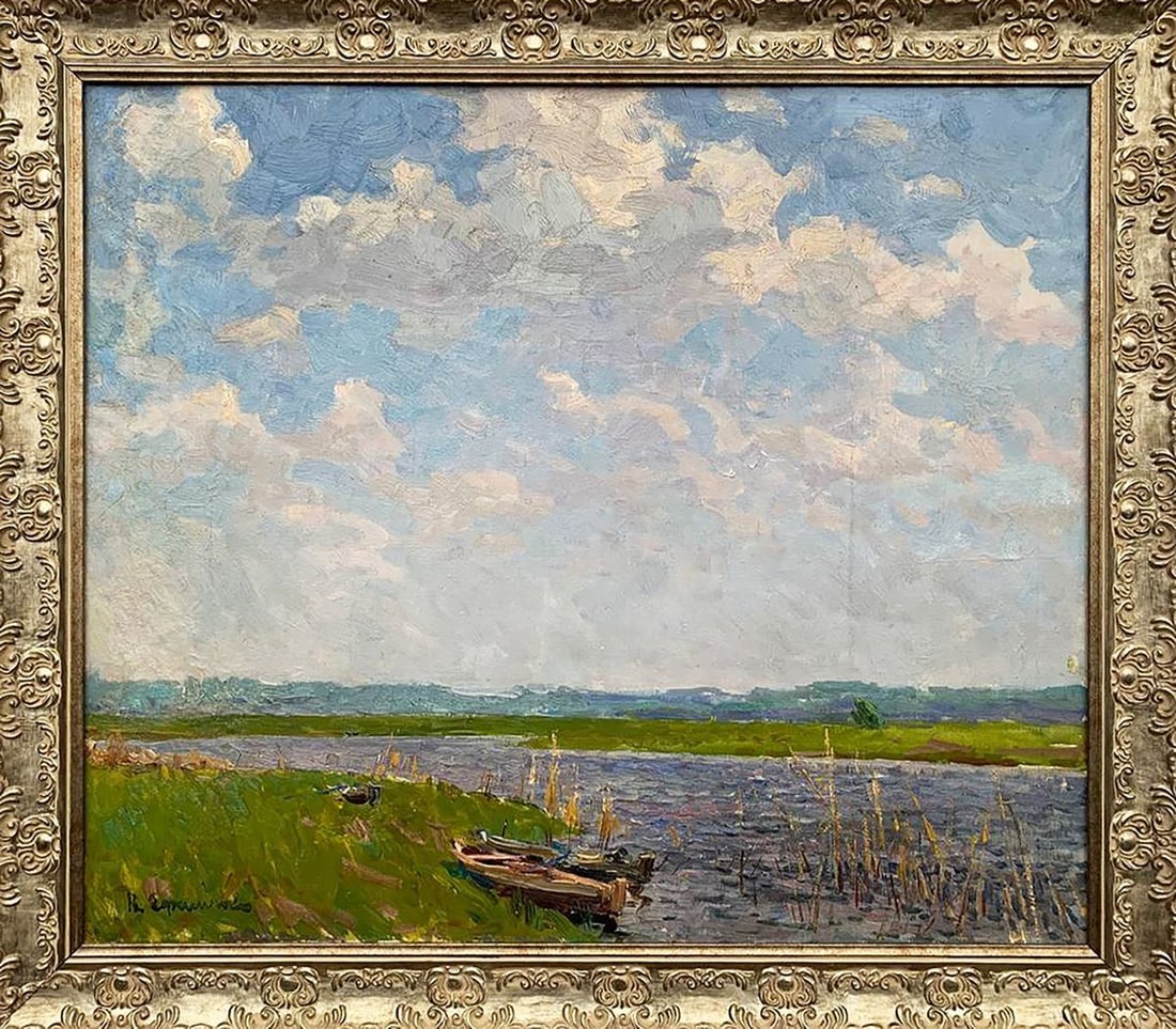 Oil painting Summer Efimenko Victor Romanovich: Title: Oil painting Summer Efimenko Victor Romanovich Description: No1637 *** ABOUT THIS PAINTING *** * TITLE: "Summer" * ARTISTS: Efimenko Victor Romanovich * SIZE: 60x70 cm/'23.62x27.55 inches' *