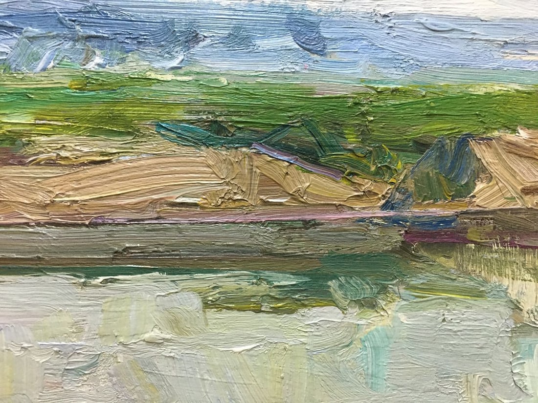 Oil painting River landscape Zakharov Fedor Zakharovich - 12