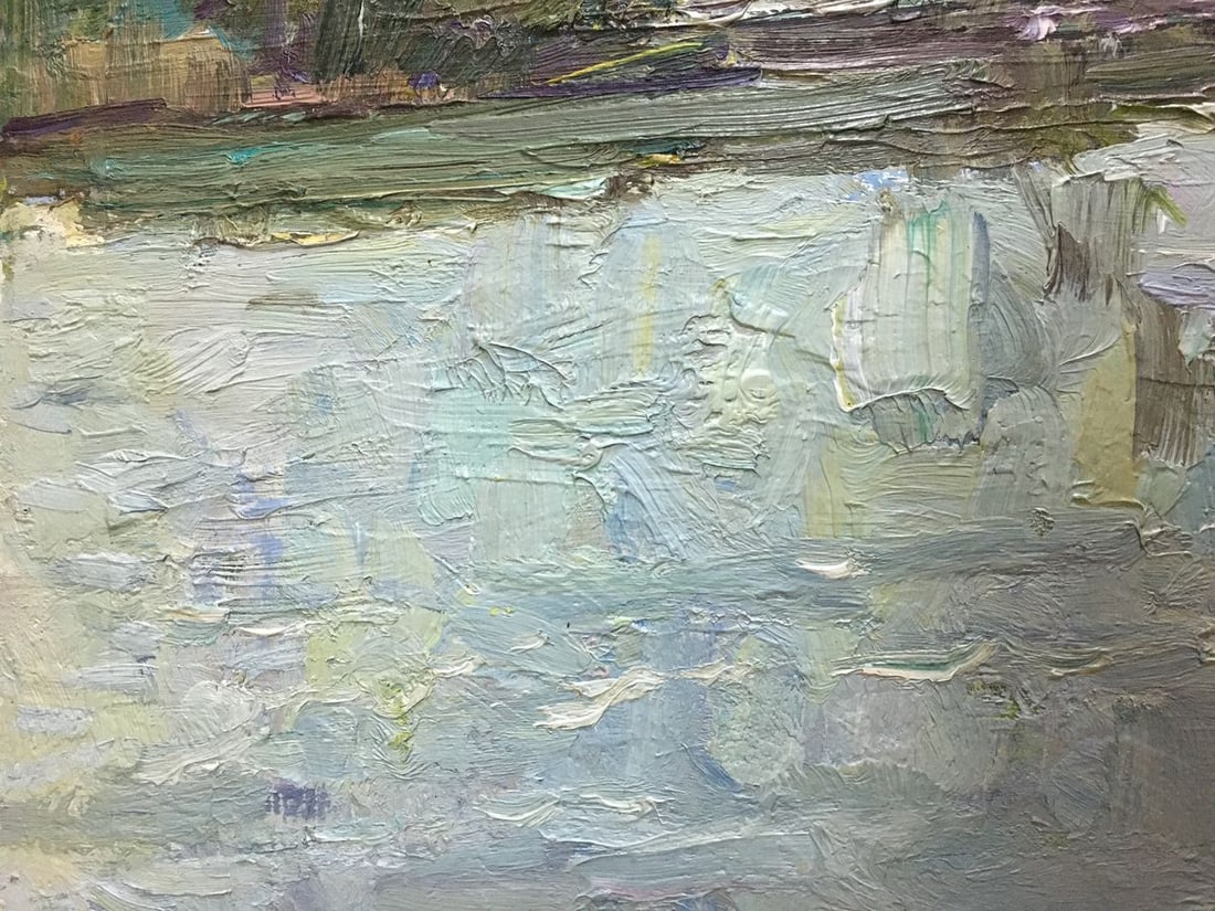 Oil painting River landscape Zakharov Fedor Zakharovich - 3