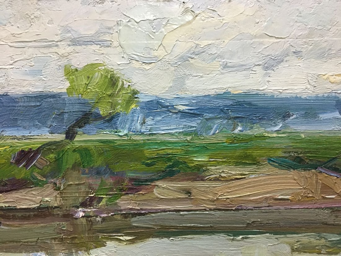 Oil painting River landscape Zakharov Fedor Zakharovich - 4