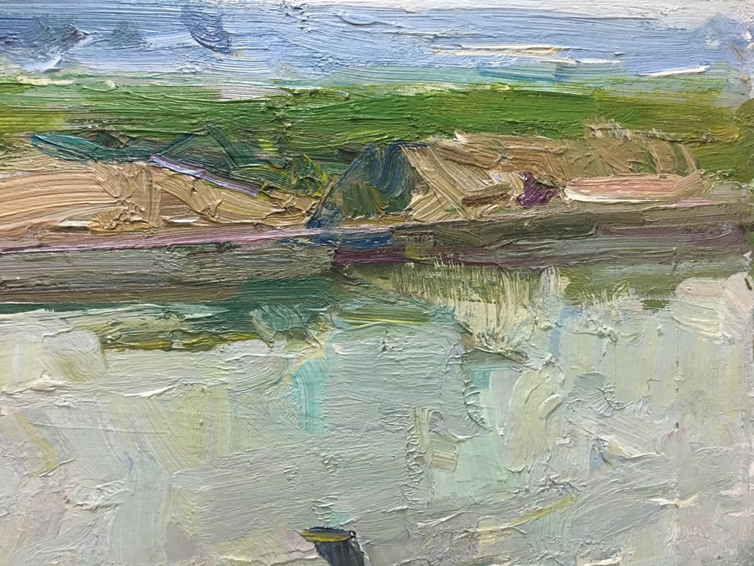 Oil painting River landscape Zakharov Fedor Zakharovich - 6