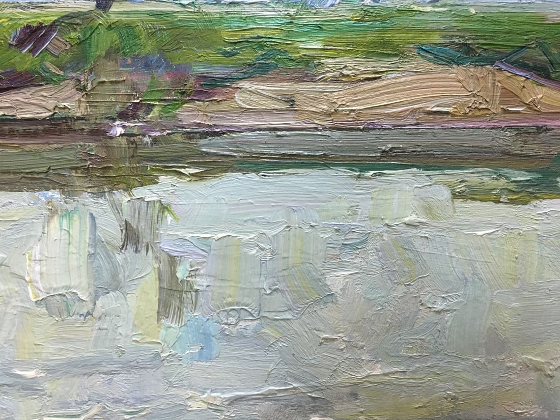 Oil painting River landscape Zakharov Fedor Zakharovich - 7