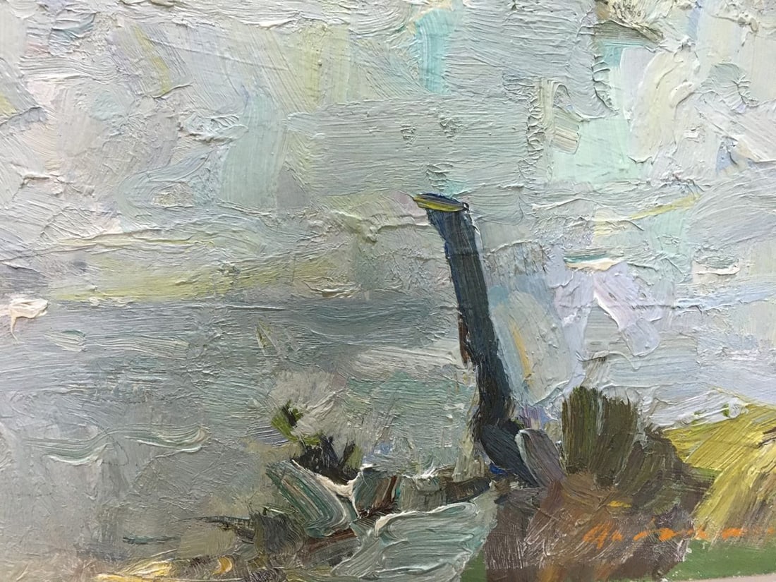 Oil painting River landscape Zakharov Fedor Zakharovich - 9