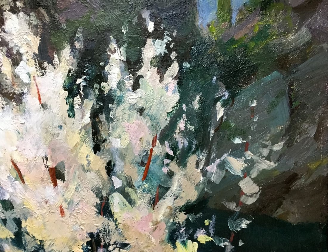 Oil painting River along the cliffs Levichev A. - 9