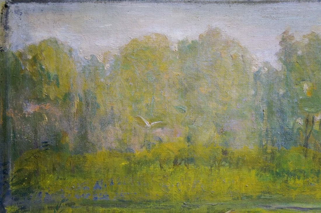Oil painting River landscape Los' Ivan Grigor'yevich - 3
