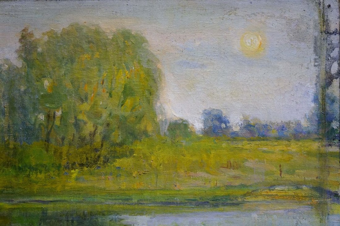 Oil painting River landscape Los' Ivan Grigor'yevich - 4