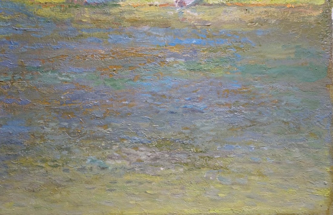 Oil painting River landscape Mynka Alexander Fedorovich - 5