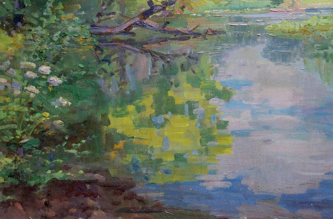 Oil painting River landscape Kisil Grigory Alekseevich - 2