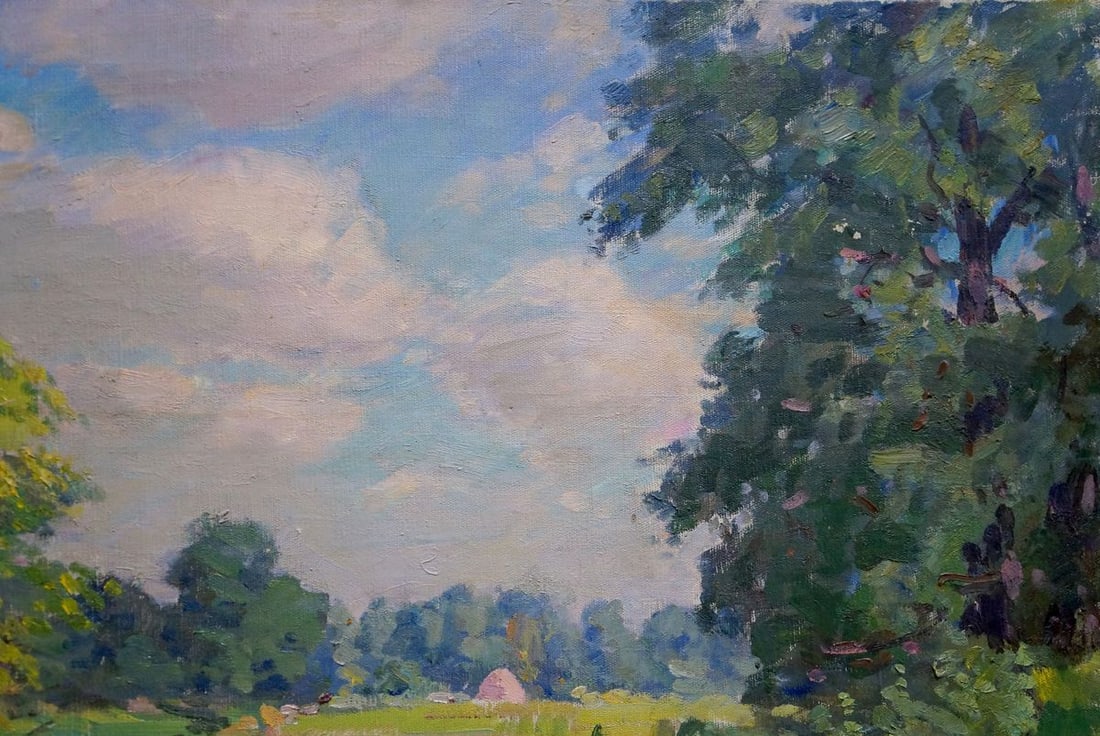 Oil painting River landscape Kisil Grigory Alekseevich - 4